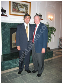 Vivek Luthra with ATCO Group Chairman, Mr R. D. Southern 